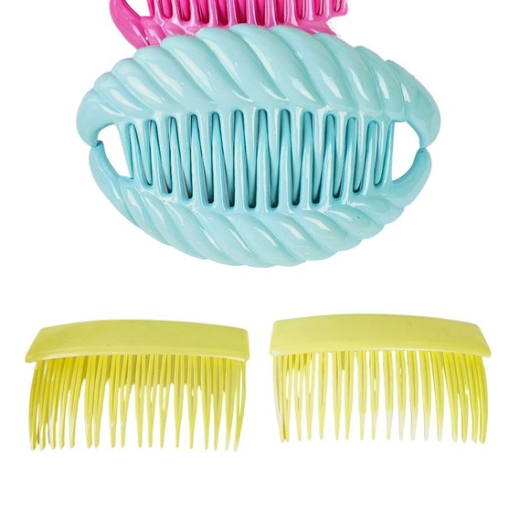 Vtg Modele Depose & Goody's Tzers Wings Hair Cinchers & Banana Combs, Lot of 13 - Picture 3 of 11